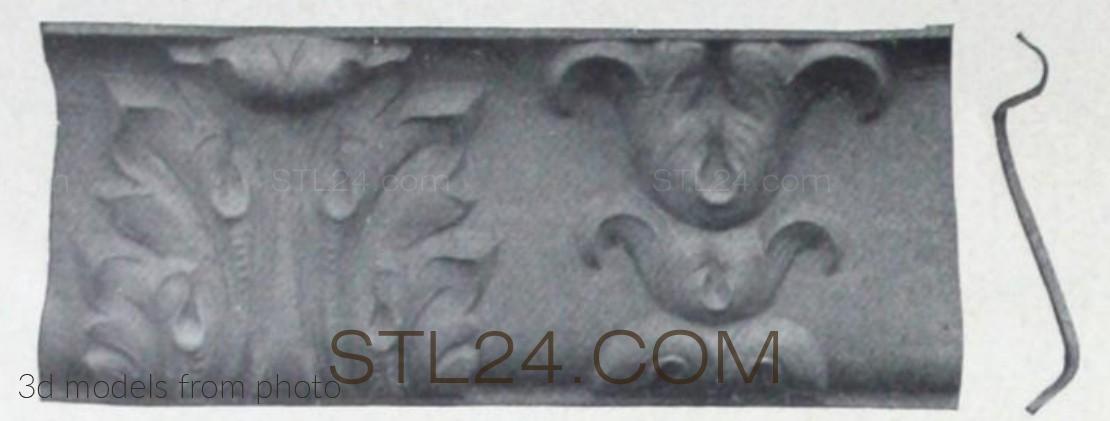 Бордюры (MOULDING_0652 -  | 3D model 3DSMAX / OBJ / STL) 3D модель для ЧПУ станка